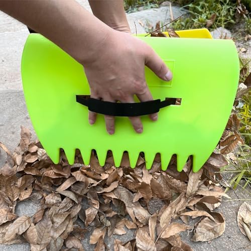 Generic Leaf Scoops Large Size Hand Rake Claws 2 Pcs Leaf Scoop Fallen Leaves Grabber Dead Branches Claw Plastic Hand Rake for Garden Lawn