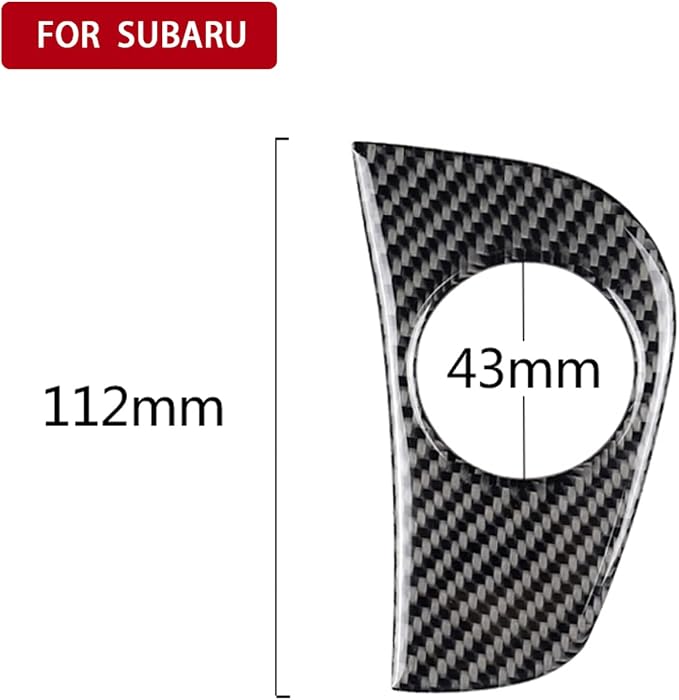 HIGH FLYING for Subaru WRX, WRX STI 2015-2021 Car Accessories Interior Center Console Key Entry Hole Sticker Decal Real Carbon Fiber 1pc