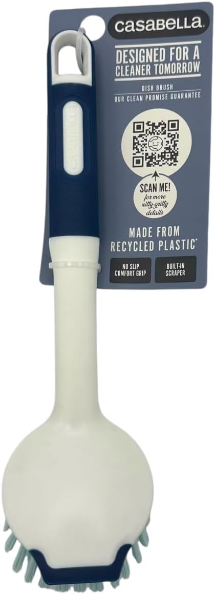 Casabella Round Brush Scrubber 1ea, Assorted Colors