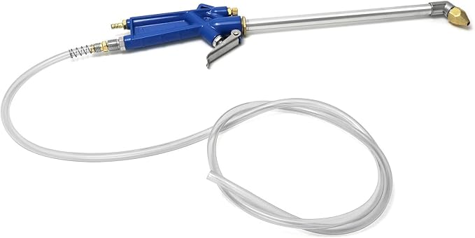 QWORK 2 Set Air Blow Gun Pneumatic Engine Cleaning Gun with 4Ft Hose, Cleaning Degreaser Sprayer Tool