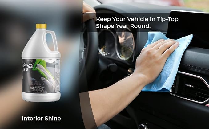 AutoGeneral Interior Shine Car Polish - Auto Detailing - Shine and Protect Car Vinyl, Plastic, and Rubber - Commercial & Residential Use - 55 Gallon Drum