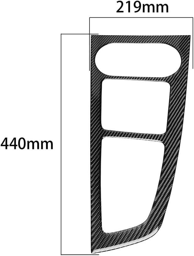 Real Carbon Fiber Trim for Audi Accessories | for B9 A4 S4 A5 S5 2020-2025 / RS5 2021-2025 Center Console Gear Shift Panel Frame Interior Thick Overlay Decal - A