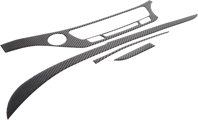 Black Carbon Fiber Interior Decoration Trim Kits, Center Console Trim Cover Sets for Honda Pilot 2016-2022, Center Consoles Cover Decals Protector