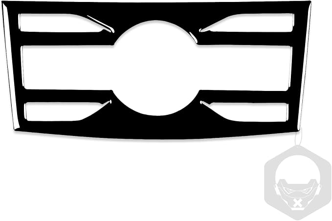 Glossy Bright Piano Black Car Central Console Air Conditioner Climate Control Panel Decoration Sticker Interior Trim Compatible with Toyota Corolla 2009 2010 2011 2012 2013 Auto Trim Accessories