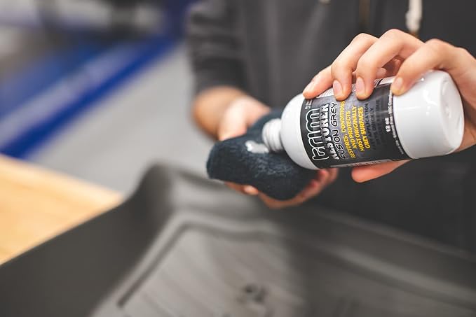 Solution Finish - Fusion Grey Trim Restorer - Restores Faded Grey Plastic Exterior Trim to Like-New Finish - No-Wet Matte Finish, Silicone-Free - 12 oz