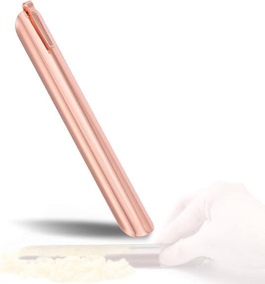 Table Crumb Sweepers for Servers Restaurant Bread Crumber Cleaner Stainless Steel for Tablecloth in Restaurants and Homes, Servers, Waitresses Tool Accessories(Rose Gold)