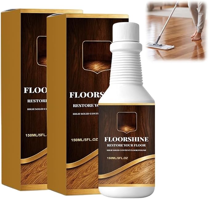 Professional Wood Floor Restorer, 2026 New Wood Floor Restorer Polish for Hardwood Floors, Suitable for Hardwood Floors Laminate Flooring Furniture Surfaces Maintenance (Brown, 2)