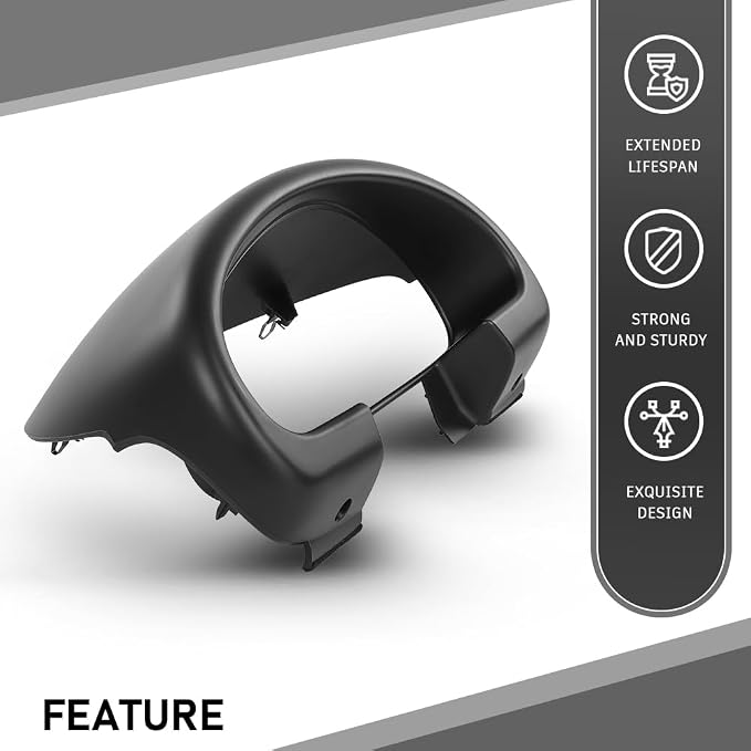 G-PLUS Gauge Cluster Bezel Hood Cover Compatible with Mazda Miata 1990-1993 NA01-55-420B-00, NA0155420B00 Black