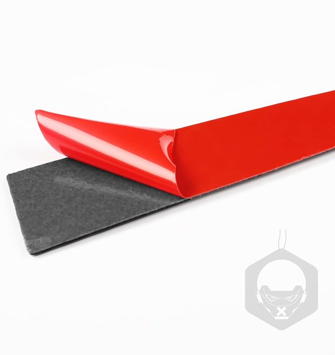 Red Real Carbon Fiber Trim for Tesla Accessories | for Model 3 2017-2022 / Model Y 2020-2024 Dashboard Co Pilot Decoration Strip Sticker Interior Thick Overlay Decal