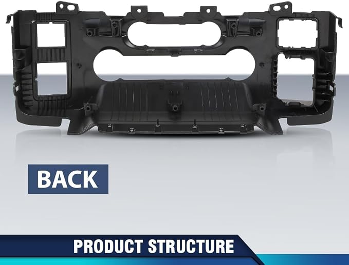PIT66 Center Console Dash Trim Bezel Fit Ford F150 2021-2023, Black | A/C Heater Climate Control Dashboard Trim Replacement, Fits Ford F150 2021-2023, Center Console Panel, Easy Install