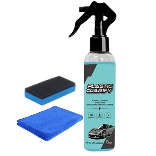 Trim Restorer - Car Shine Spray, plastlc Reviver | Dashboard Polish, surfaca Protector for Tires, Bumper, Interior Door Panel, Truck Handle, SUV Trim, Motorcycle Cleaning Maintenance Coating