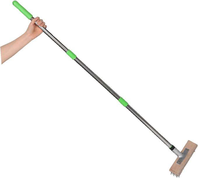 YARNOW Stiff Bristle Scrubber for Outdoor Cleaning for Patios Driveways and Tough Stains Concrete and Pool Surfaces