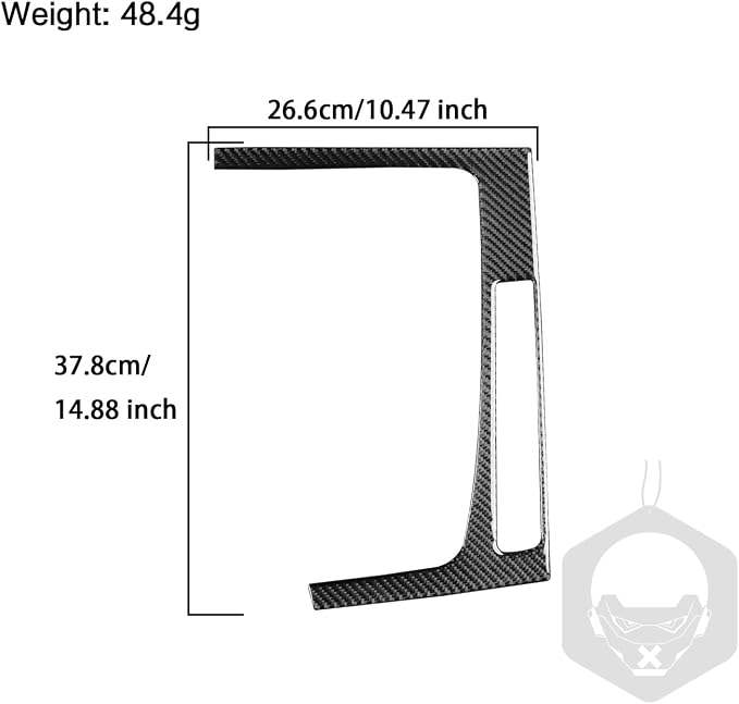 Real Carbon Fiber Trim for Audi 80A Q5 Accessories | for SQ5 2018-2025 Dash Center Console Gear Shift Outer Panel Frame Cover Sticker Interior Thick Overlay Decal - B