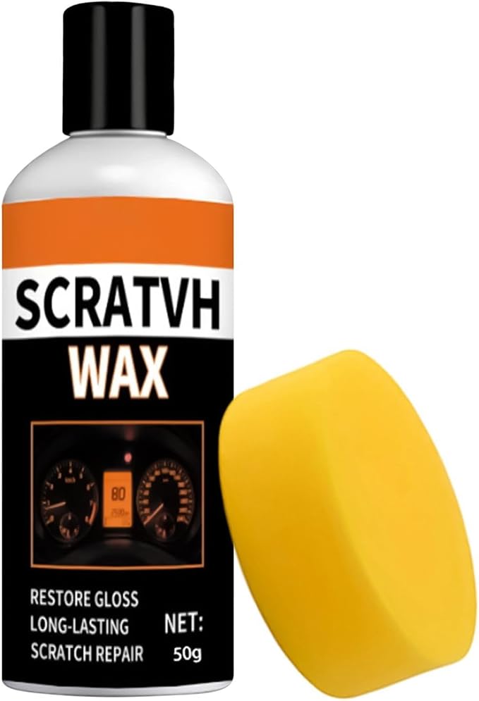 Car Interior Restorer Paste, Fast Micro-Polishing Grit, 50g, Car Panel Scratch Eraser, Gauge Cluster Renewal Cream, Safe Submicron Filler, for Door Trim Motorcycle Windscreen