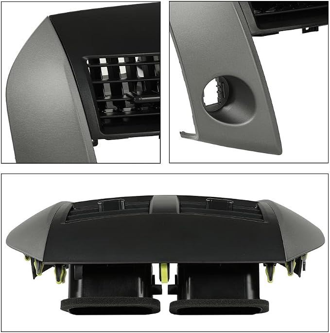 G-PLUS Center Dash A/C Heater Air Vent Cover Trim Bezel Switch Compatible with Toyota Rav4 2006-2012 Dashboard Air Vent Panel