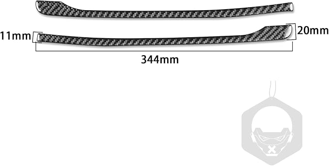 Real Carbon Fiber Trim for Audi 80A Q5 Accessories | for SQ5 2018-2025 Dash Sides Rearview Mirror Strip Cover Sticker Exterior Thick Overlay Decal