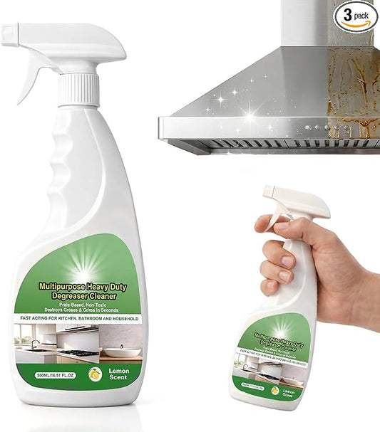 Oven Cleaner Heavy Duty Degreaser Spray for Kitchen Stove | 2026 New 17oz Kitchen Degreaser Spray and Microwave Cleaner, Multipurpose Grease Cleaner for Oven Hood Microwave