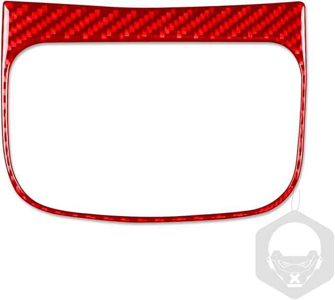 Red Real Carbon Fiber Trim for KIA Forte K3 Accessories | for 2019 2020 2021 2022 2023 2024 Rear Seat A/C Air Outlet Wind Vent Panel Sticker Interior Thick Overlay Decal