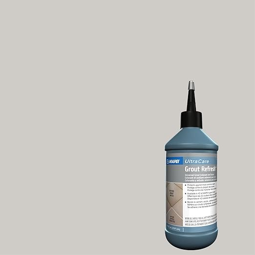 MAPEI UltraCare Grout Refresh, Universal Grout Colorant & Sealer, 8 oz Bottle – Easy Grout Restoration & Protection, 5077 Frost
