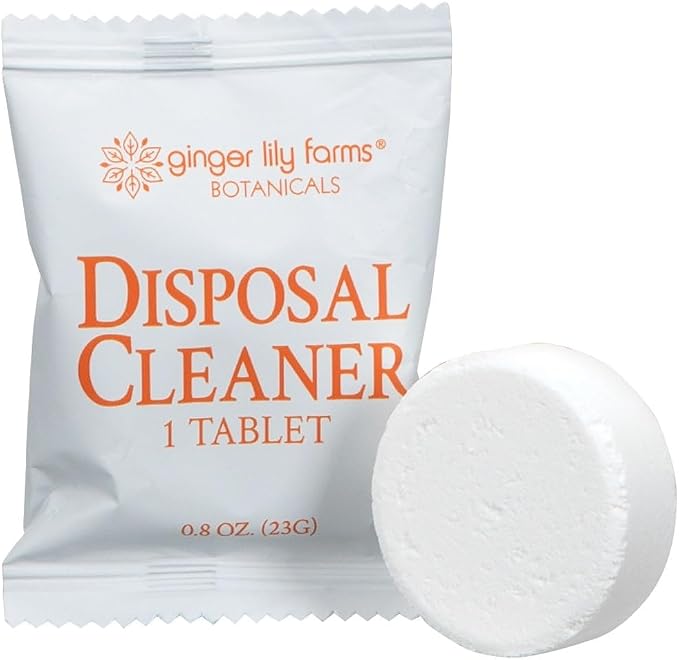 Ginger Lily Farms Botanicals Garbage Disposal Cleaner Tabs, Deep Cleaning Tablets for Sink Disposals, Removes Odor-Causing Residues, Citrus Scent, 40-Count