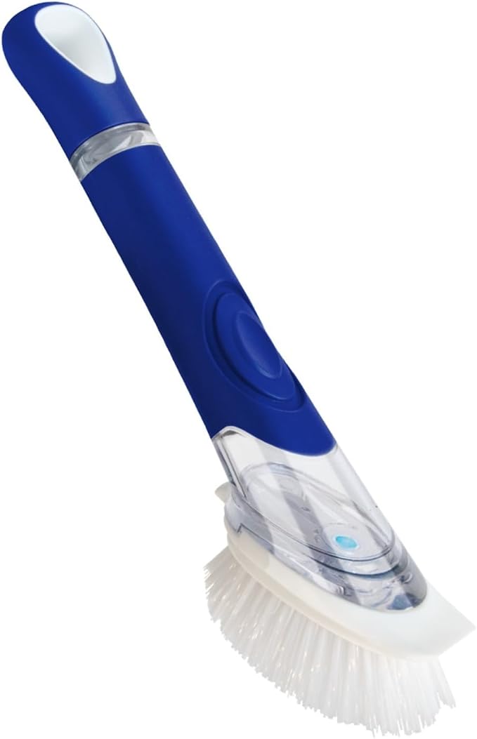 CELOX Dish Brush with Soap Dispenser, Soap Dispensing Brush with Handle