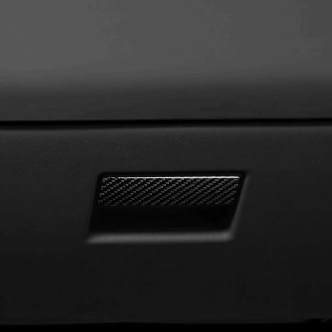Premium Carbon Fiber Trim Decal Fit for Ford Expedition 2007-2014 | for 2007 2008 2009 2010 2011 2012 2013 2014 | Passenger Side Glove Box Handle Trim | Accessories | Self-adhesive