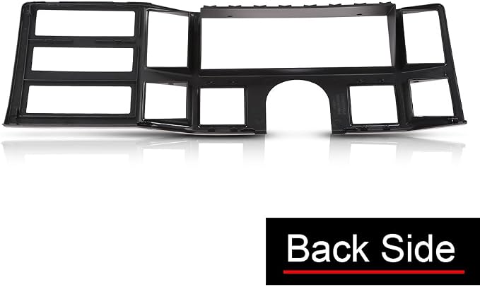 DOTCOM Dash Bezel Panel Surround Trim Compatible with 1984-1996 Jeep Cherokee XJ Black Dashboard