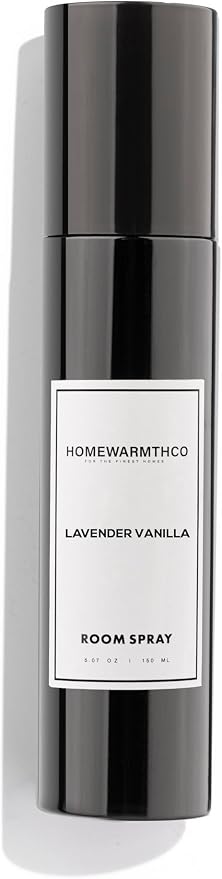 Lavender Vanilla Room Spray – 5.07 oz (150 ml) Scented Air Freshener Odor Eliminator Spray for Home, Office & Linen – Long-Lasting Linen Spray for Bedding, Pillows & Fabrics – Luxurious Home Fragrance