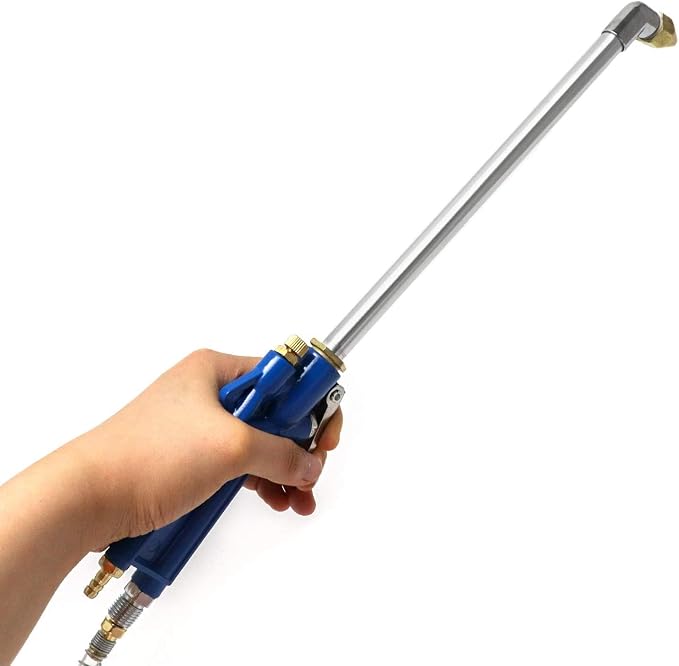 QWORK Air Blow Gun Pneumatic Engine Cleaning Gun with 4Ft Hose, Cleaning Degreaser Sprayer Tool