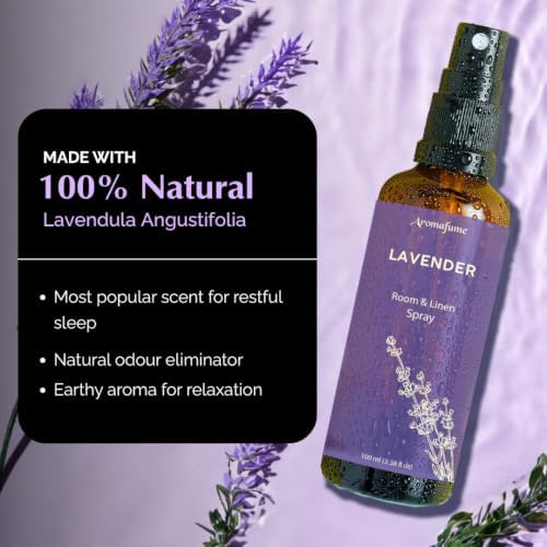 Eucalyptus & Lavender Linen Spray Set 100ml | Aromatherapy Natural Mist & Pillow Spray | Relaxation, Sleep & Wellness | Infused with 100% Pure Essential Oils