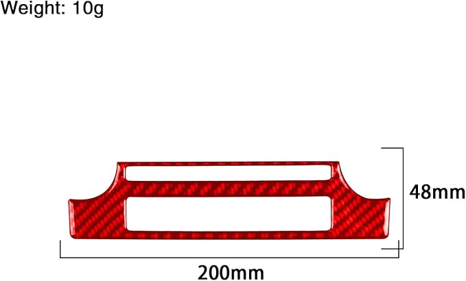 Real Carbon Fiber Trim for Toyota Camry Accessories | for 2012 2013 2014 Central Control Air Conditioning Panel Interior Thick Overlay Decal