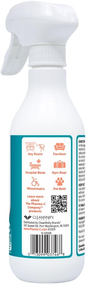 The Pharma-C Company - Odor Eliminator [6-12oz Bottles] - Bulk Fabric & Room Spray -Extra Strength Multipurpose Air Freshener & Fabric Refresher- Neutralize Deodorize