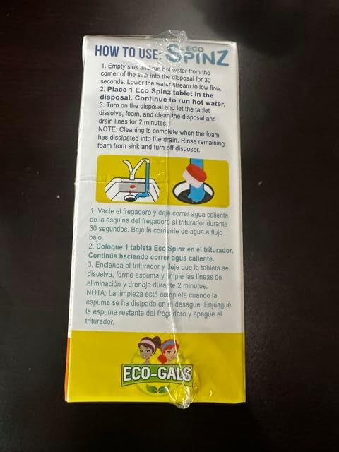 ECO-GALS Eco Spinz Garbage Disposal Soap for Cleaning Kitchen Sinks and Drains 6 ct. Lemon & 6 ct. Orange Citrus Scent
