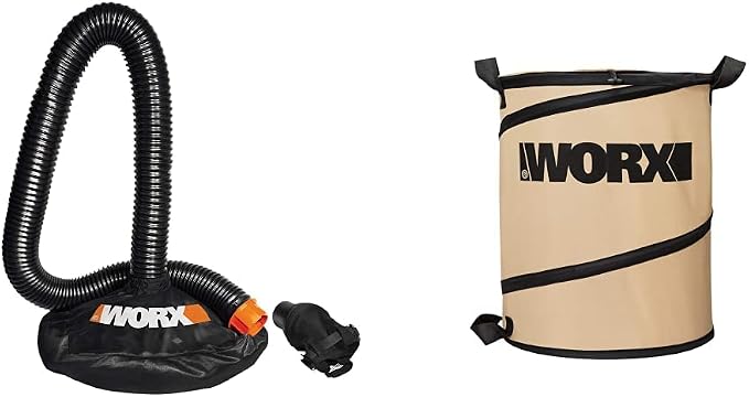 WORX WA4054.2 LeafPro Universal Leaf Collection System for All Major Blower/Vac Brands WA0030 Landscaping 26-Gallon Collapsible Yard Waste Bag/Leaf Bin