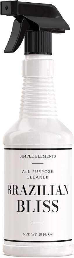 All Purpose Cleaner Spray - Luxury Perfume Inspired Multi Surface Cleaner for Kitchen, Bathroom, Countertops, Appliances, Removes Grease and Grime, Long Lasting Fragrance, Brazilian Bliss, 16oz