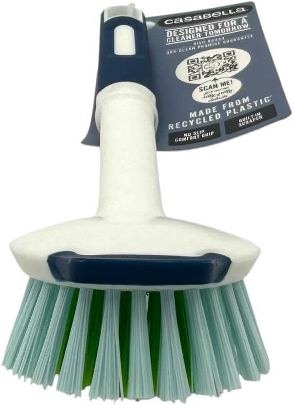 Casabella Round Brush Scrubber 1ea, Assorted Colors