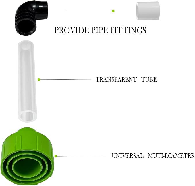 WE Condensation Drain Line Cleaning HVAC Drain Line Cleaner Tool AC Drain line Cleaner Wet Vac Attachment (1 Pack)