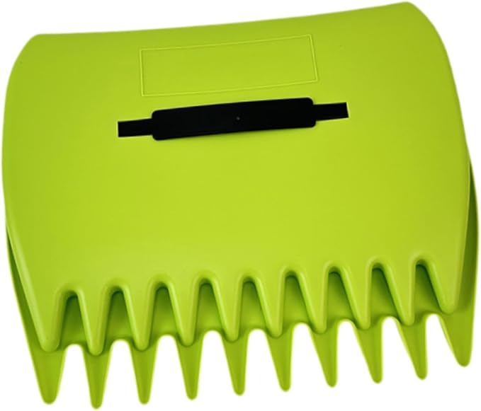 2Pieces Garden Leaf Grabber Hand Rakes for Gardeners Multifunctional 34x24.5cm Lightweight Handheld Lawn Claws Clips, Green