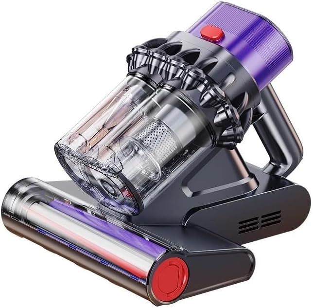 RAINPOT Saker Powerful UV Bed Vacuum Cleaner| Mattress Vacuum Cleaner with Hot Air| 14kPa Suction Power with HEPA Filtration| High-Frequency Tapping & Smart Dust Sensor for Bed,Couch,Fabric Cleaning