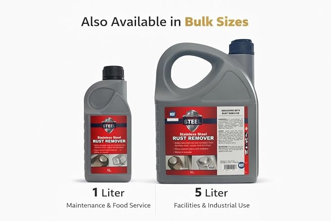 CLEAN MY STEEL Stainless Steel Rust Remover Cream (4 Fl oz) | NSF certified rust remover cream. Safe for home appliances and grills.