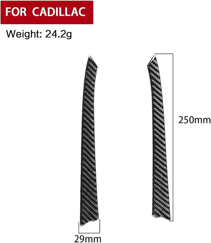 Gear Shift Decoration Sticker Real Carbon Fiber Compatible with Cadillac CTS 2008 2009 2010 2011 2012 2013 Interior Car Trim Accessories