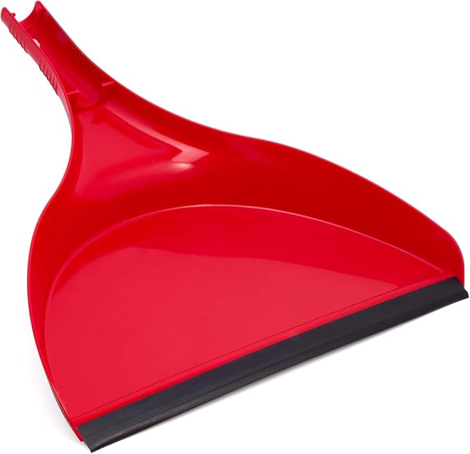 with Dustpan Combo Set, 16-Inch Curved Head, Pack of 2 | 52" adjustable telescopic handle, soft PVC bristles, indoor outdoor kitchen sweep, clears pet hair, dust, debris