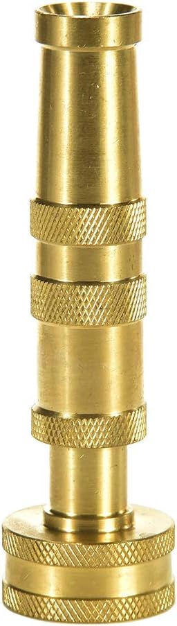 Heavy-Duty Brass Hose Nozzle, Adjustable Twist Hose Nozzle, Jet Sweeper Nozzle, Garden Sprayer | Jet Sweeper Nozzle, Garden Sprayer