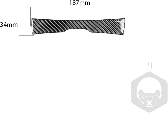 Real Carbon Fiber Trim for Dodge Charger Chrysler 300 Accessories | for Charger 2011+ Chrysler 300 2011-2023 Lower Part of The Armrest Sticker Interior Thick Overlay Decal