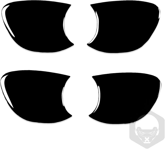 Glossy Bright Piano Black Car Inner Door Handle Bowl Panel Anti-Collision Cover Decoration Sticker Interior Trim Compatible with Toyota Corolla 2009 2010 2011 2012 2013 Auto Trim Accessories