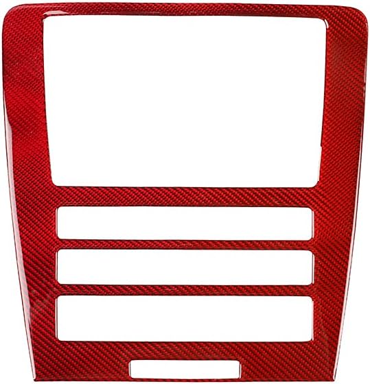 Real Carbon Fiber Trim for Ford Mustang Accessories | for 2009 2010 2011 2012 2013 2014 Navigation Control Panel GPS Display Cover Interior Thick Overlay Decal