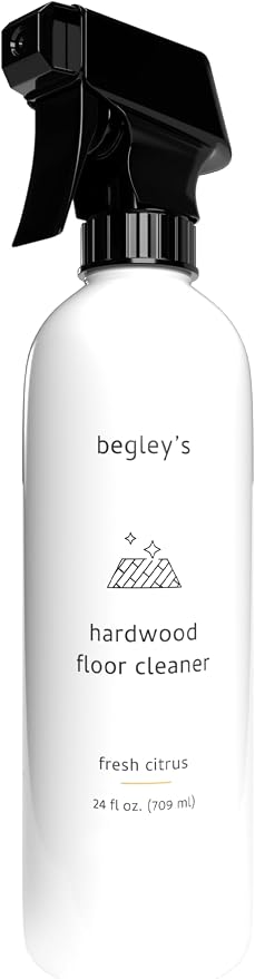Begley's Hardwood Floor Cleaner Spray - Hard Wood Floor Cleaner for Mopping - Citrus Scent Hardwood Cleaner - 24 oz