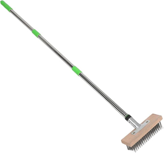 SUPVOX Heavy Duty Outdoor Scrub Brush with Hard Bristles for Tough Stains Concrete Patios and Decks Reliable Garden Cleaning Tool