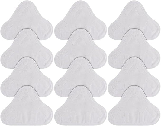Sgizoku Microfiber Steam Mop Pad Replacement Compatible with H2O H20 Mop X5 Steam Steam Cleaners Washable & Reusable - 12 Pack