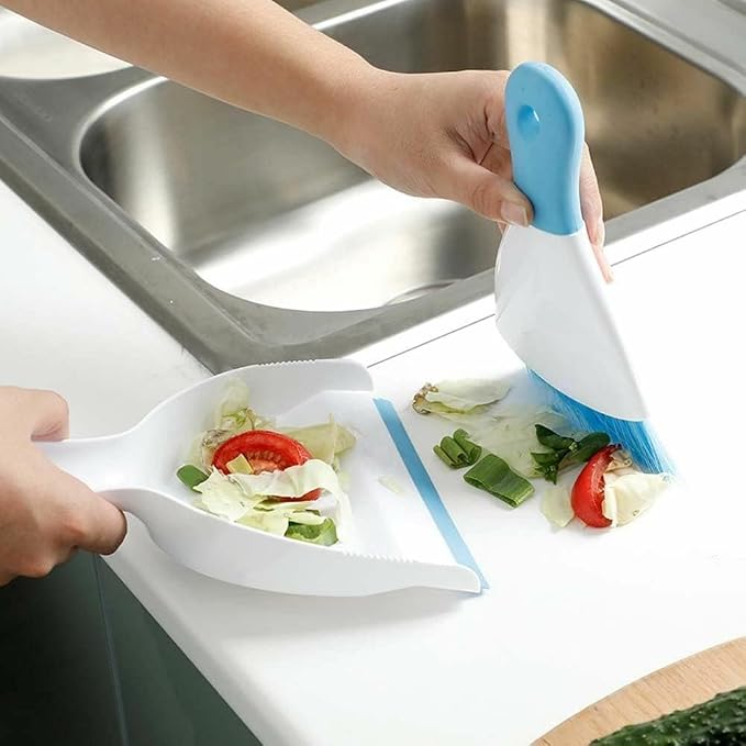 Dustpan and Brush Set (Light Blue, 2set)